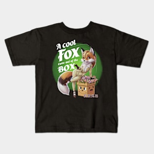 A COOL FOX FROM THE BOX! Kids T-Shirt